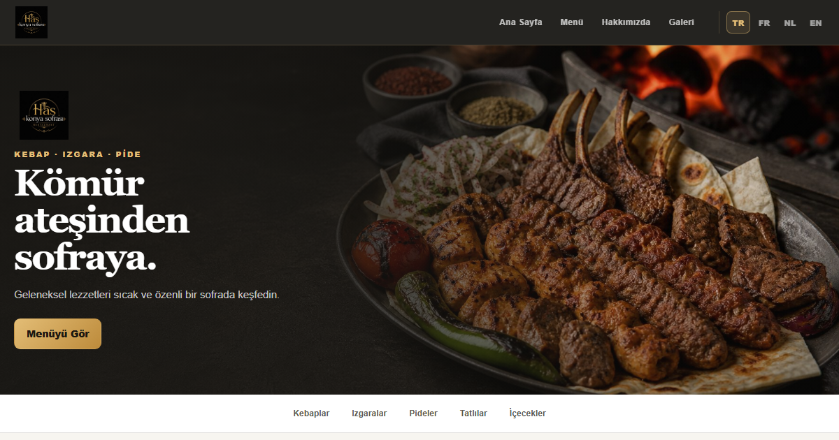Restaurant demo website