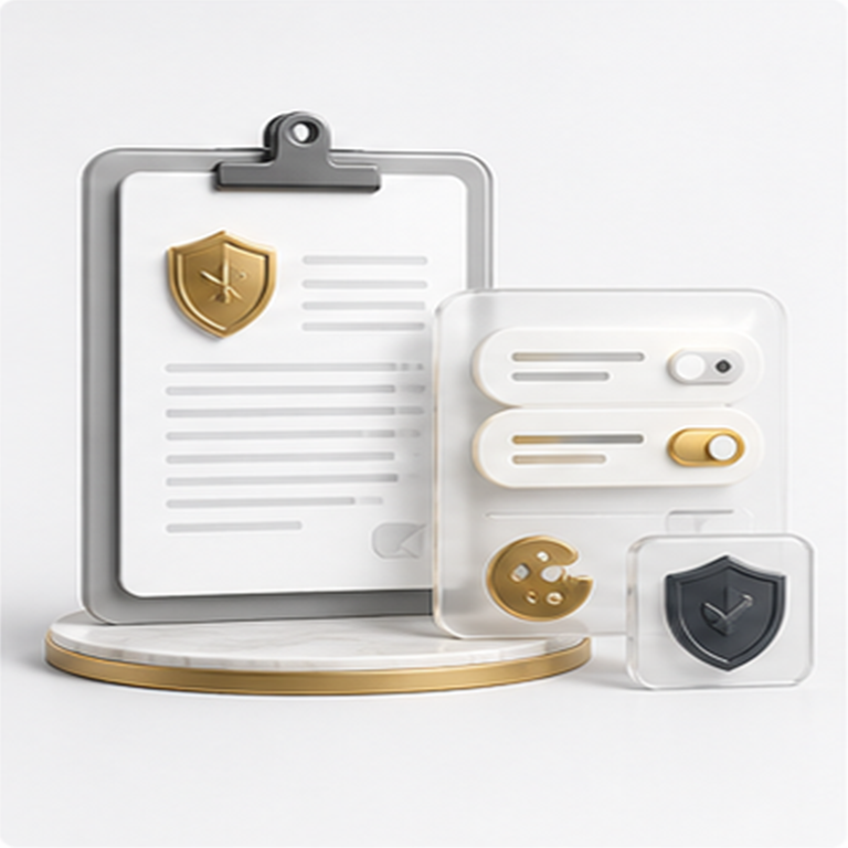 Digital legal compliance documents and privacy controls